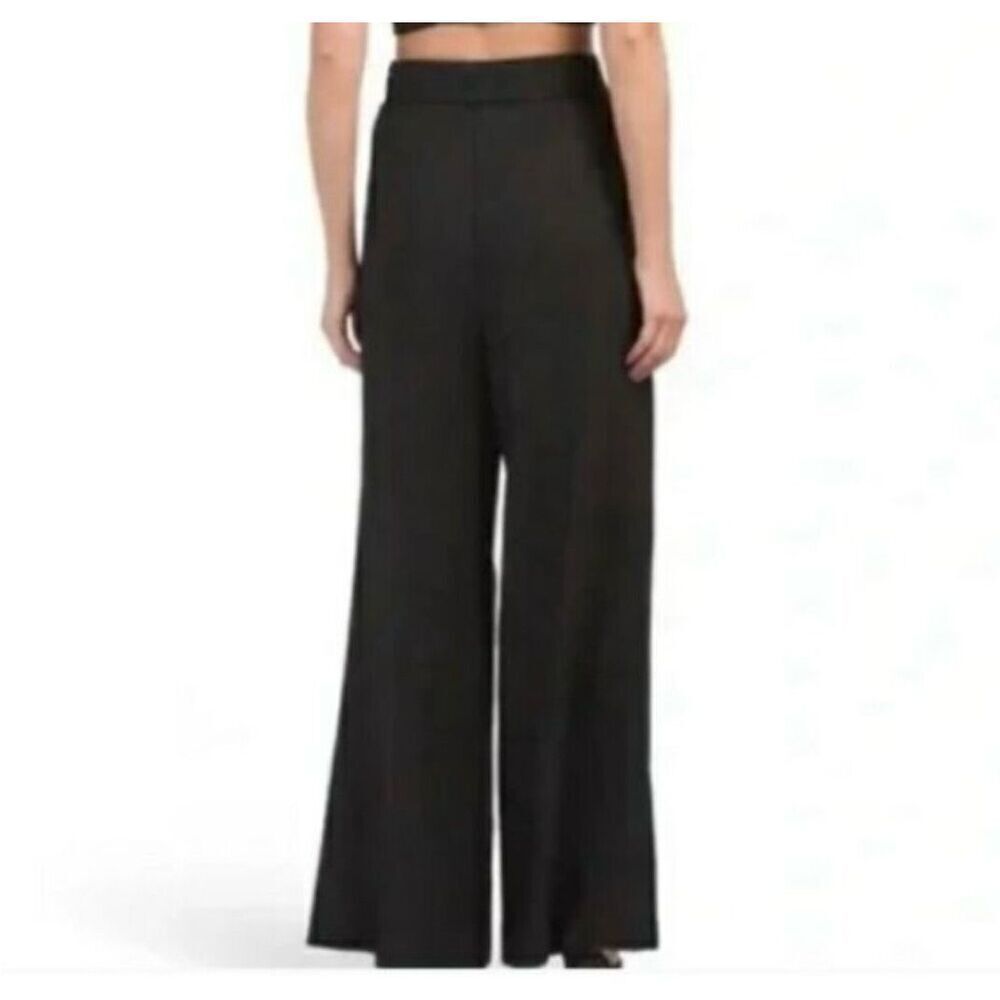 ✨House of Harlow 1960 Black Wide Leg High Rise Palazzo Sz 8 Pants✨